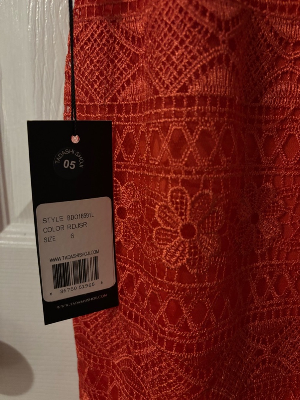 Sleeveless Lace Maxi Dress in Burnt Orange - Picture 5 of 7